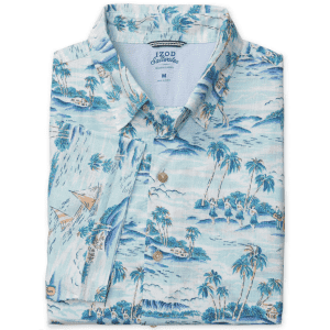 IZOD Men's Dockside Chambray Floral Button-Down Shirt for $19 IZOD Men's Dockside Chambray Floral Button-Down Shirt for $19