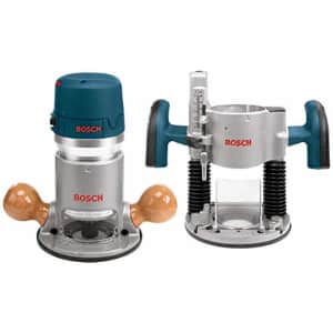 Bosch 1617EVSPK-RT 12 Amp 2-1/4 HP Plunge and Fixed Base Variable Speed Router Kit with 1/4-Inch for $180