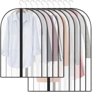 Qisiewell 10-Piece Garment Cover Set for $9 Qisiewell 10-Piece Garment Cover Set for $9