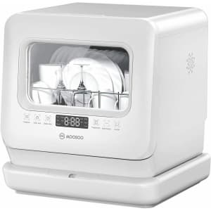 MooSoo 6 in 1 Portable Countertop Compact Dishwasher for $184