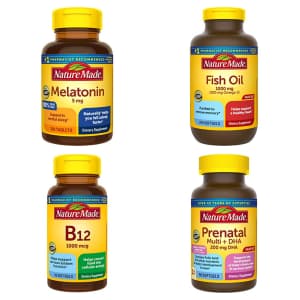 Nature Made Vitamins & Supplements at Amazon: 40% off + extra 5% off Nature Made Vitamins & Supplements at Amazon: 40% off + extra 5% off