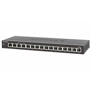 Netgear GS316 Unmanaged Gigabit Ethernet (10/100/1000) Black for $74 Netgear GS316 Unmanaged Gigabit Ethernet (10/100/1000) Black for $74