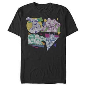 Marvel Men's T-Shirt, Black, XXXXX-Large for $10