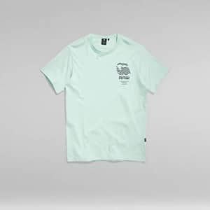 G-Star Raw Men's Logo RAW. Holorn Short Sleeve T-Shirt, Chest Graphic Mint, M for $21