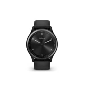Garmin vivomove Sport, Hybrid Smartwatch, Health and Wellness Features, Touchscreen, Black for $150
