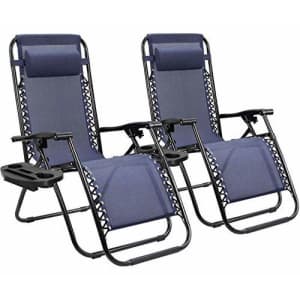 Homall Zero Gravity Patio Chair 2-Pack for $65