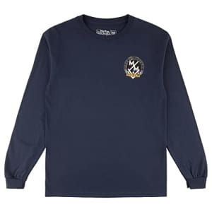 Metal Mulisha Men's Grinding Long Sleeve T-Shirt, Navy, Large for $18