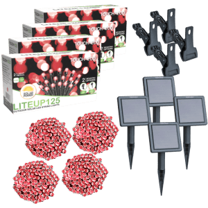 Touch Of Eco 125-LED Solar String Lights 4-Pack for $39 Touch Of Eco 125-LED Solar String Lights 4-Pack for $39