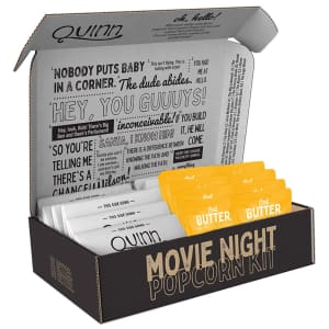 Quinn Movie Night Popcorn Kit 8-Pack for $19 via Sub & Save