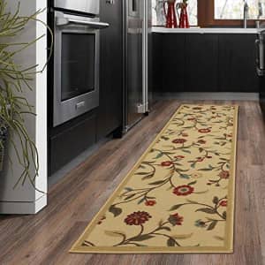 Ottomanson Ottohome Collection Garden Design Modern Skid (Non-Slip) Rubber Backing (1'10" X 7'0", for $22 Ottomanson Ottohome Collection Garden Design Modern Skid (Non-Slip) Rubber Backing (1'10" X 7'0", for $22