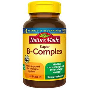 Nature Made Super B-Complex with Vitamin C Tablets, 140 Count Value Size for Metabolic Health for $13 Nature Made Super B-Complex with Vitamin C Tablets, 140 Count Value Size for Metabolic Health for $13