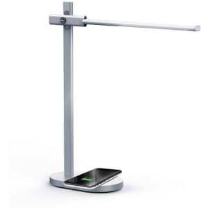 Momax Q.LED Metal Desk Lamp w/ Wireless Charging Base for $38