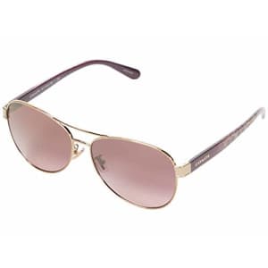 Coach HC7115 Women's Sunglasses Light Gold/Light Pink Mirror Gradient 59 for $108