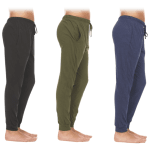 Men's Cotton Jogger Pants 3-Pack for $29