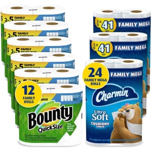 Charmin & Bounty Family Bundle for $50 Charmin & Bounty Family Bundle for $50