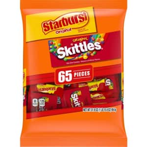 Skittles & Starburst Halloween Candy Fun Size Variety Mix 65-Piece for $8.10 via Sub & Save Skittles & Starburst Halloween Candy Fun Size Variety Mix 65-Piece for $8.10 via Sub & Save