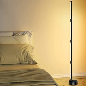 Serzase RGBWW LED Corner Floor Lamp for $36