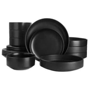 StyleWell Chastain Solid Stoneware Dinnerware Set: 16pc for $40, 32pc for $68