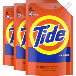 Tide Liquid Laundry Detergent Soap Pouch 3-Pack for $13 via Sub & Save