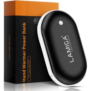 Lamiga Rechargeable Hand Warmer/Power Bank for $12