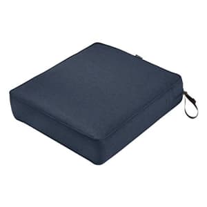 Classic Accessories Montlake Water-Resistant 21 x 19 x 5 Inch Rectangle Outdoor Seat Cushion, Patio for $84