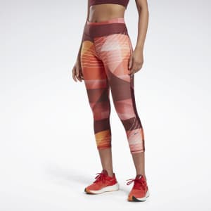 Reebok Women's Run Lux Bold 3/4 Length Leggings for $18 Reebok Women's Run Lux Bold 3/4 Length Leggings for $18