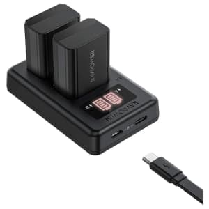 RavPower Battery Charger Set for Sony Camera for $12