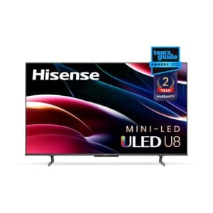 Hisense U8H 65U8H 65" 4K HDR 120Hz QLED Smart TV for $950