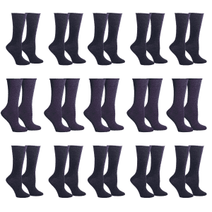 Unisex Roll Top Crew Socks 15-Pack for $9 Unisex Roll Top Crew Socks 15-Pack for $9