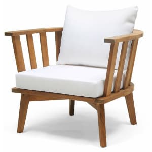 Christopher Knight Home Solano Outdoor Wooden Club Chair for $225 Christopher Knight Home Solano Outdoor Wooden Club Chair for $225