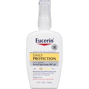 Eucerin 4-oz. Daily Protection Broad Spectrum SPF 30 Face Lotion for $3.78 w/ Sub & Save Eucerin 4-oz. Daily Protection Broad Spectrum SPF 30 Face Lotion for $3.78 w/ Sub & Save