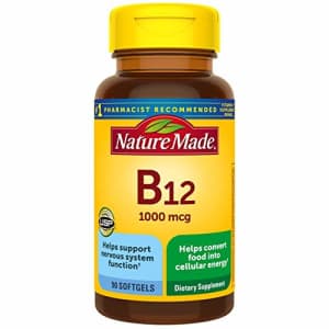Nature Made Vitamin B12 1000 mcg Softgels, 90 Count for Metabolic Health (Packaging May Vary) for $8