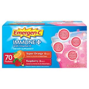 Emergen-C Immune+ System Support Dietary Supplement Drink Mix With Vitamin D, 1000mg Vitamin C - 70 for $26
