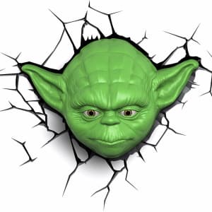 3D Light FX Star Wars Yoda Face Cordless LED Wall Light for $19