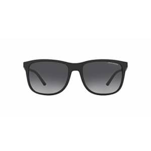 A|X Armani Exchange Men's AX4070S Square Sunglasses, Matte Black/Grey Gradient, 57mm for $51