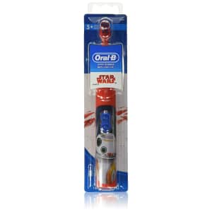 Oral-B Kids Battery Powered Electric Toothbrush Featuring Disney STAR WARS with Extra Soft for $6 Oral-B Kids Battery Powered Electric Toothbrush Featuring Disney STAR WARS with Extra Soft for $6