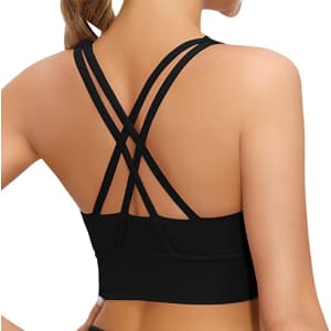Lykoxa Women's Strappy Sports Bra for $8 Lykoxa Women's Strappy Sports Bra for $8