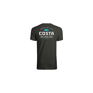 Costa Del Mar Men's Topwater Short Sleeve T Shirt, Dark Heather, Medium for $19
