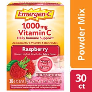 Emergen-C Vitamin C 1000mg Powder (30 Count, Raspberry Flavor, 1 Month Supply), With Antioxidants, for $9