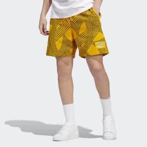 adidas Men's Original Athletic Club Allover Print Shorts for $23