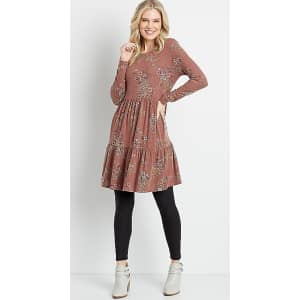 Maurices Women's Cozy Babydoll Mini Dress for $11 Maurices Women's Cozy Babydoll Mini Dress for $11