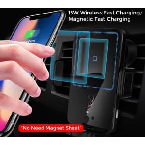Joytutus 15W Qi Wireless Charger Phone Holder for $25