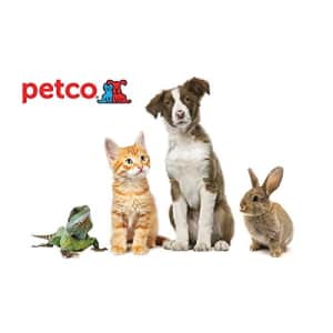 $20 Gift Card at Petco: for $20 Gift Card w/ $50 order $20 Gift Card at Petco: for $20 Gift Card w/ $50 order