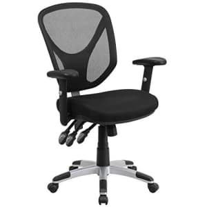 Flash Furniture Mid-Back Black Mesh Multifunction Swivel Ergonomic Task Office Chair with for $185