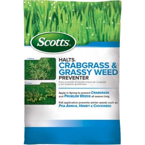 Scotts Halts Crabgrass & Grassy Weed Preventer 20-lb. Bag for $52