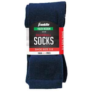 Franklin Sports Youth Baseball Socks - Baseball and Softball Socks - Navy - Small for $21