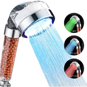 Cobbe Handheld Color Changing Shower Head for $13 Cobbe Handheld Color Changing Shower Head for $13