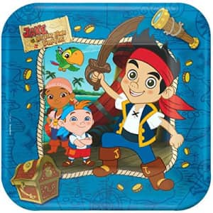 American Greetings Jake and the Neverland Pirates Party Supplies, Square Paper Dinner Plates for $22