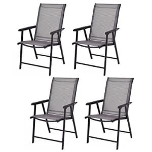 Giantex 4-Pack Patio Folding Chairs Portable for Outdoor Camping, Beach, Deck Dining Chair for $250 Giantex 4-Pack Patio Folding Chairs Portable for Outdoor Camping, Beach, Deck Dining Chair for $250