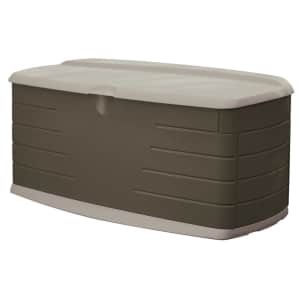 Rubbermaid 90-Gallon Large Deck Box w/ Seat for $95